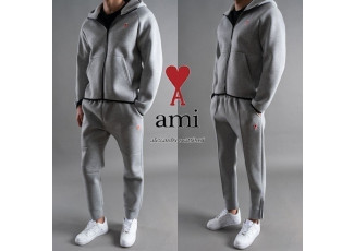 아미 스몰 하트 패치 네오프렌 후드 트레이닝 세트