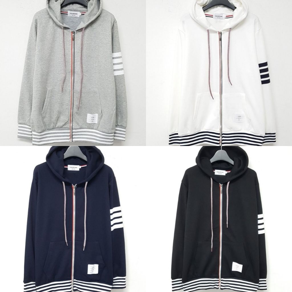 톰브라운 사선 후드집업 세트