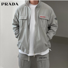 프라다 레드 라인 더블 포켓 엑티브 세트