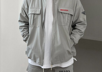 프라다 레드 라인 더블 포켓 엑티브 세트