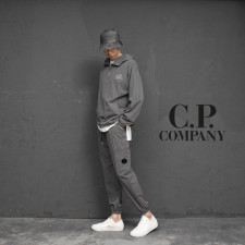 CP컴퍼니 렌즈 헤비 포플린 후드 아노락 조거 팬츠 세트