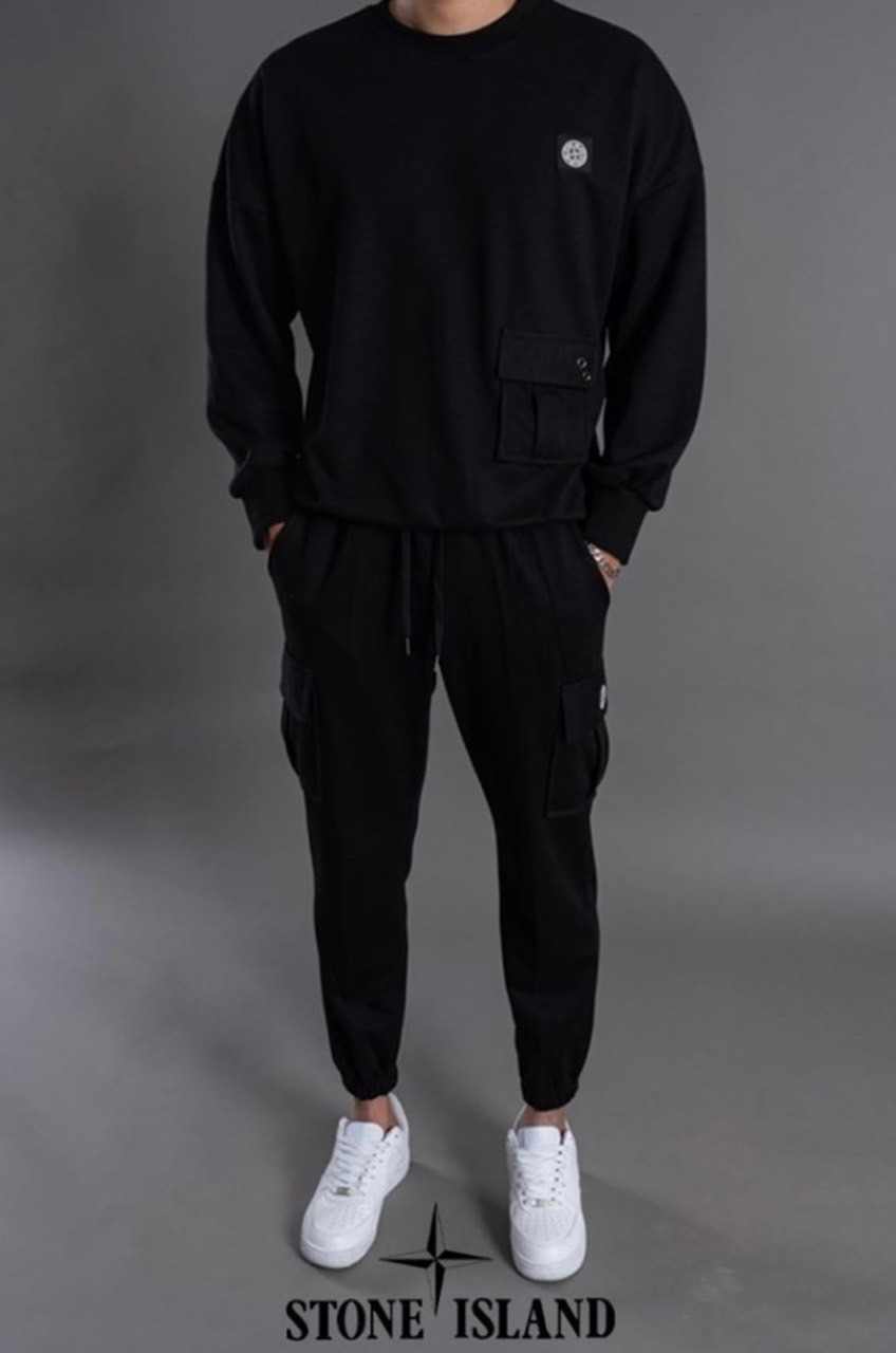 스톤아일랜드 덴버 배색 트레이닝 세트