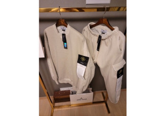 스톤아일랜드 기모 피그먼트 헤비 쭈리 퀄팅 세트