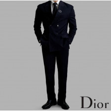 디올 타모 스트라이프 투버튼 수트 세트