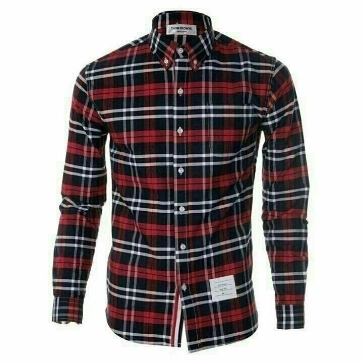 톰브라운 옥스포드 체크 셔츠