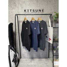 메종키츠네 브라운 폭스헤드 라운드 반팔티