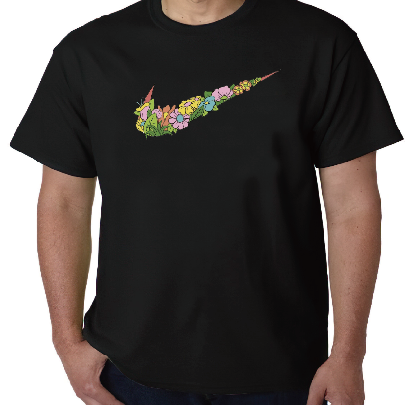 나이키 플라워 스우시 반팔티