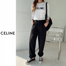 셀린느 여성 레터링 패치 긴팔티