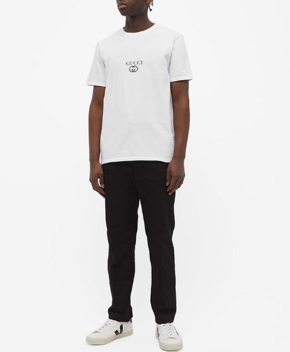 구찌 로고 반팔티