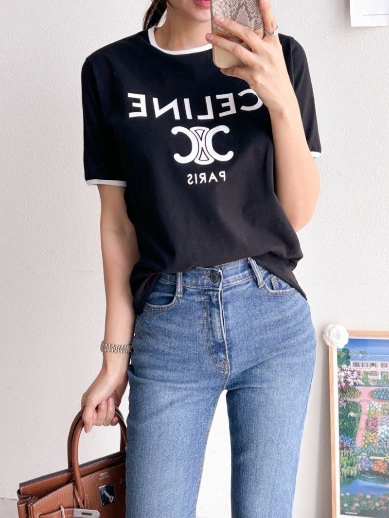 셀린느 여성 트리오페 랍빠 반팔티