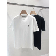 루이비통 로고 라운드 반팔티