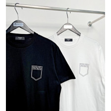 펜디 로고 코튼 포켓 반팔티