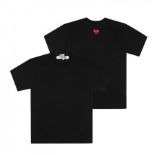 꼼데가르송 백 레드 하트 로고 반팔티