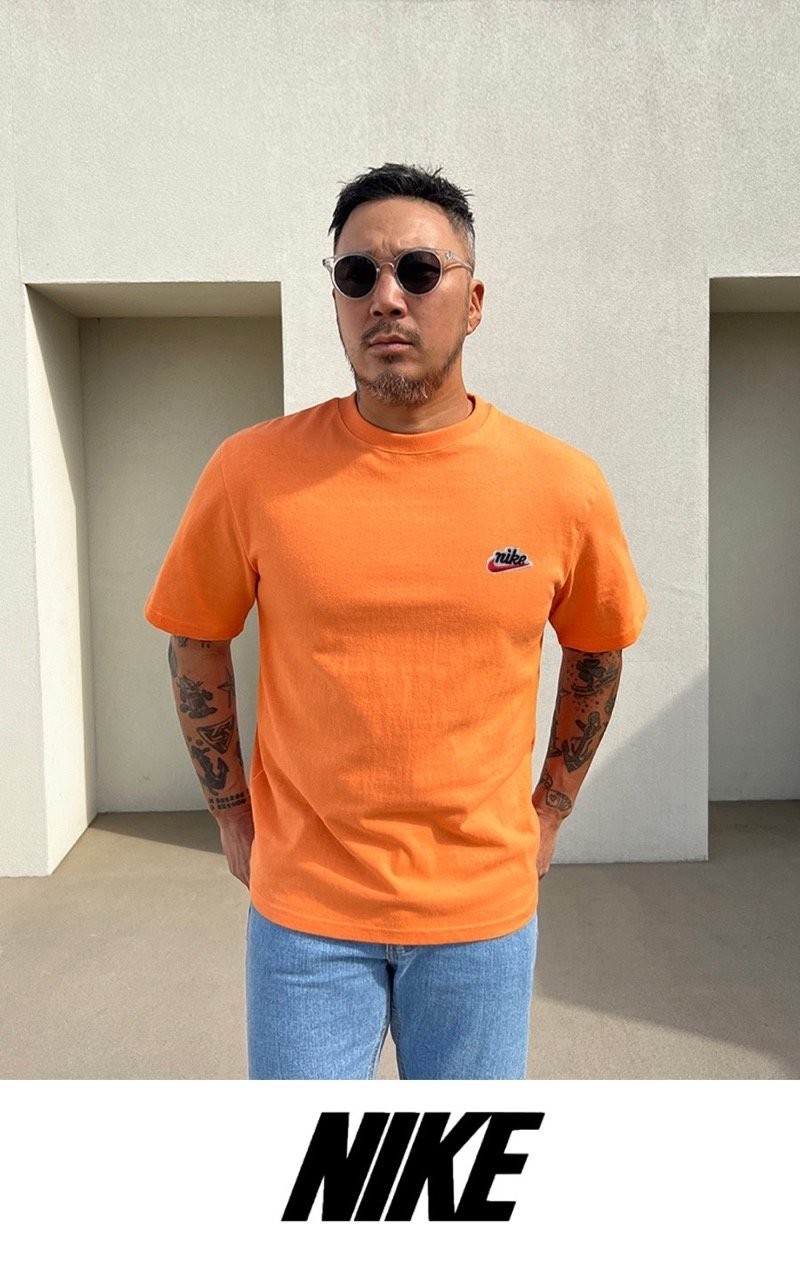 나이키 올드 패치 특양면 컬러풀 반팔티