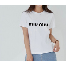 미우미우 로고 반팔티