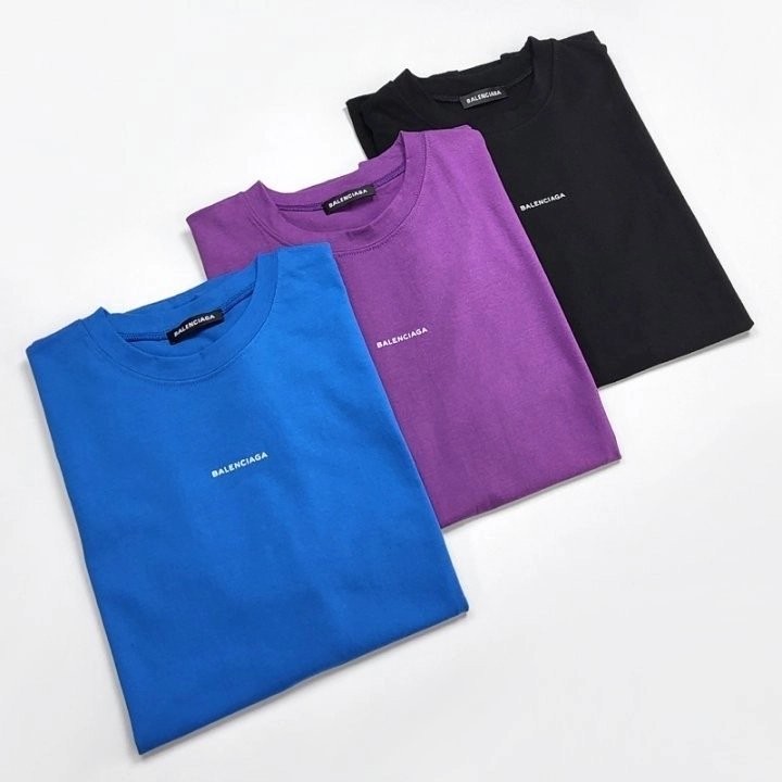 발렌시아가 스몰 영문 로고 오버핏 반팔티