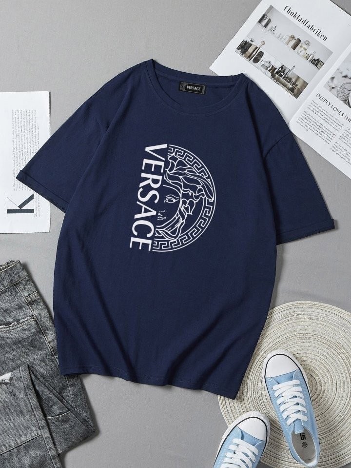 베르사체 하프 라운드 반팔티