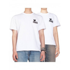 아미 하트 파리스 로고 반팔티