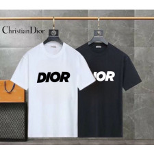 디올 Ltalic 캐주얼 라운드 반팔티