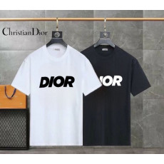 디올 Ltalic 캐주얼 라운드 반팔티