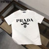 프라다 밀라노 빅 로고 라운드 반팔티