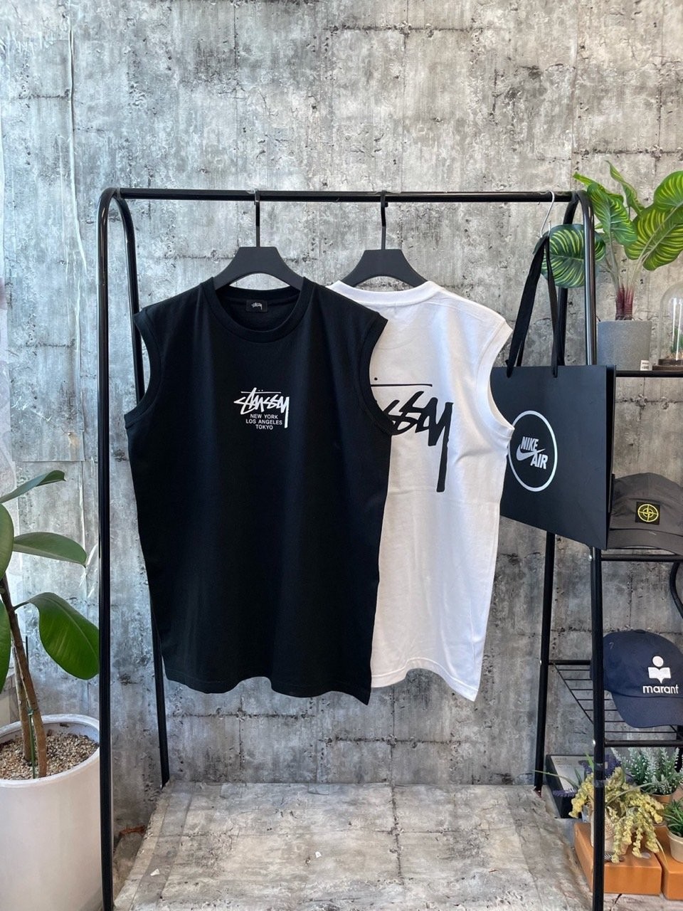 스투시 런던 베이직 오버 나시