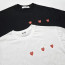 꼼데가르송 트리플 미니 하트 로고 반팔티