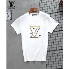 루이비통 점선 시그니처 로고 라운드 반팔티