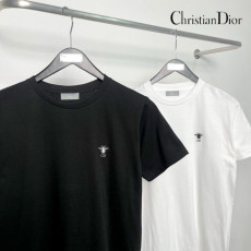 디올 벌 자수 로고 라운드 반팔티