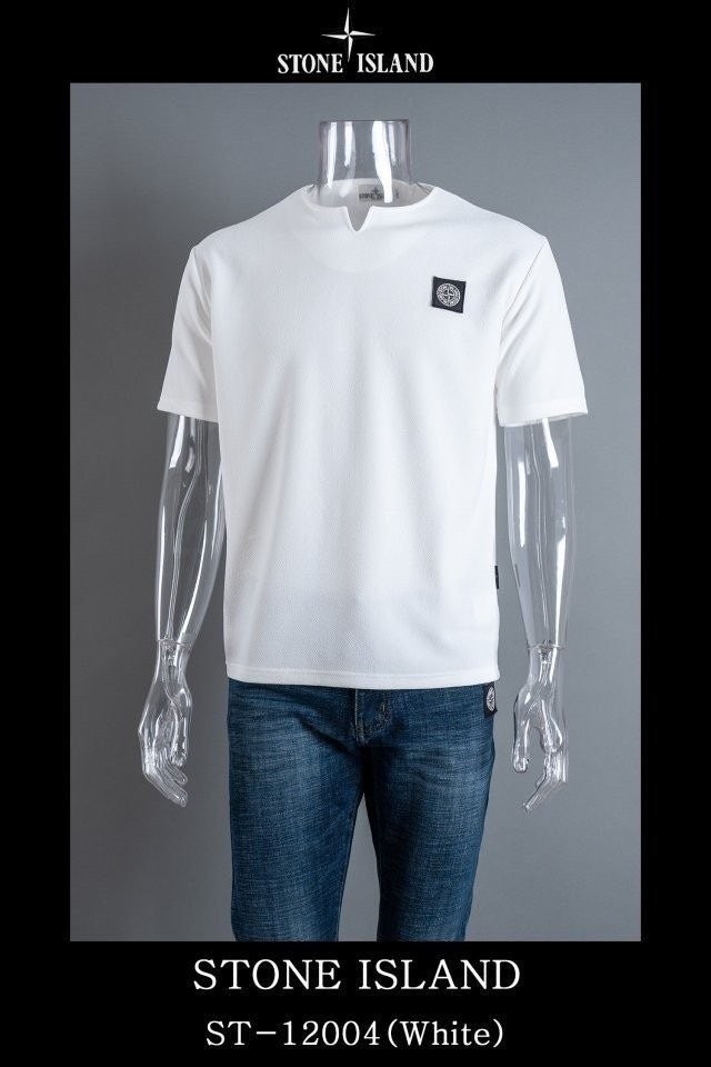 스톤아일랜드 슬릿 트임넥 반팔티