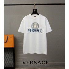 베르사체 Medusa 로고 라운드 반팔티