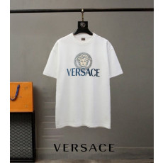 베르사체 Medusa 로고 라운드 반팔티