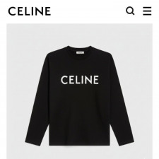 셀린느 베이직 로고 긴팔티