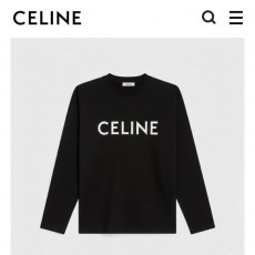 셀린느 베이직 로고 긴팔티