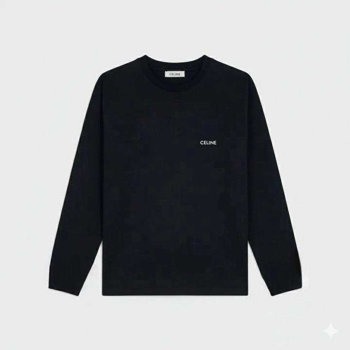 셀린느 미니 레터링 로고 긴팔티