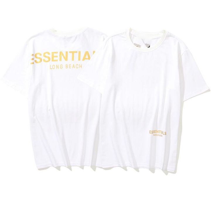 피어오브갓 골드 로고 라운드 반팔티