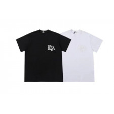 디올 X 스투시 콜라보 핸든 자수 반팔티