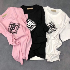 버버리 사각 TB 박스 로고 라운드 반팔티