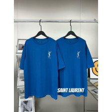 입생로랑 블루 빅자수 반팔티