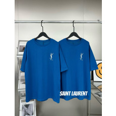 입생로랑 블루 빅자수 반팔티