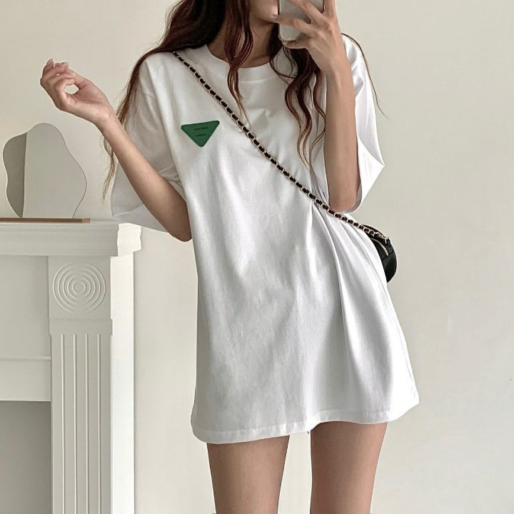 보테가베네타 그린 패치 반팔티