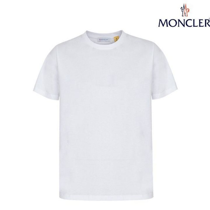 몽클레어 프라그먼트 백로고 라운드 반팔티