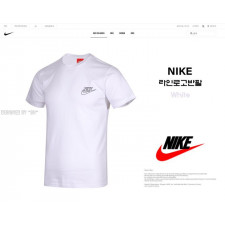 나이키 01번 라인 로고 반팔티