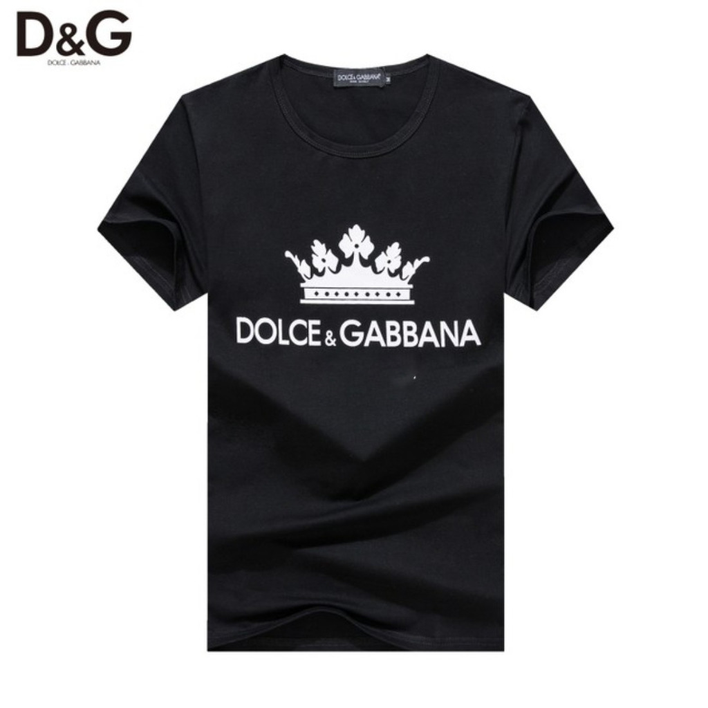 돌체앤가바나 왕관 나염 라운드 반팔티