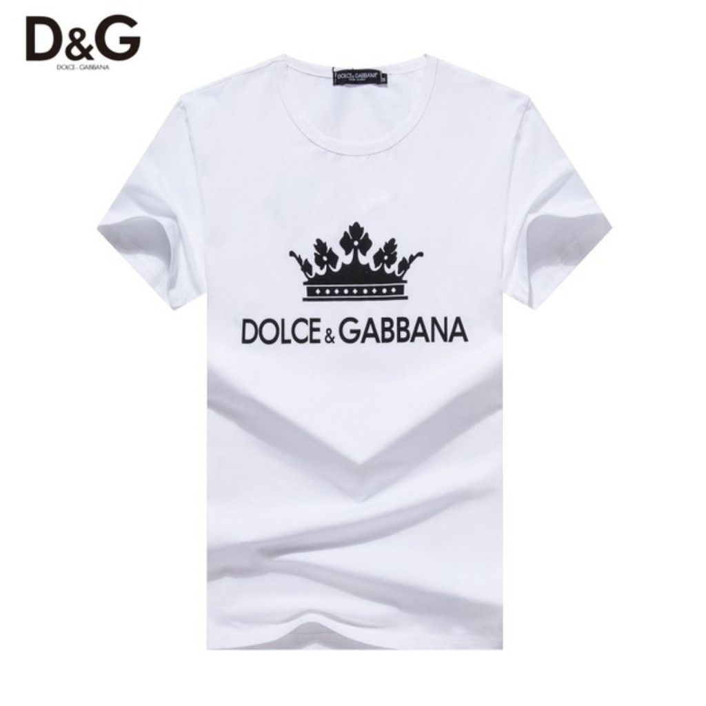 돌체앤가바나 왕관 나염 라운드 반팔티