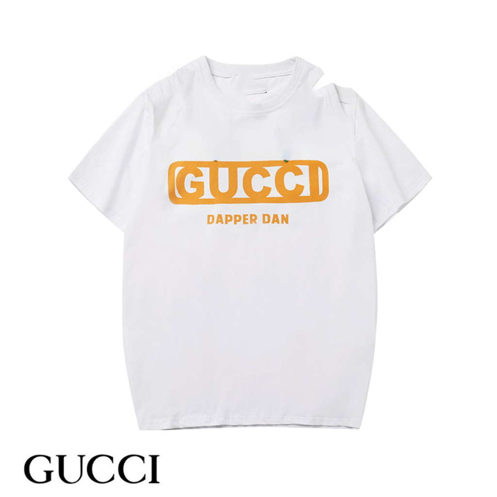 구찌 대퍼댄 골드 로고 라운드 반팔티