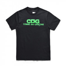 꼼데가르송 Cdg 형광 로고 라운드 반팔티