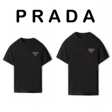 프라다 골드 호일 반팔티