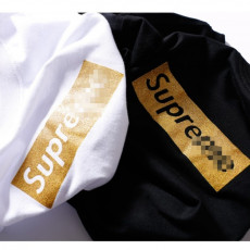 슈프림 골드 로고 박스 반팔티