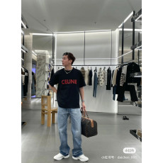 셀린느 원형 문자 반팔티